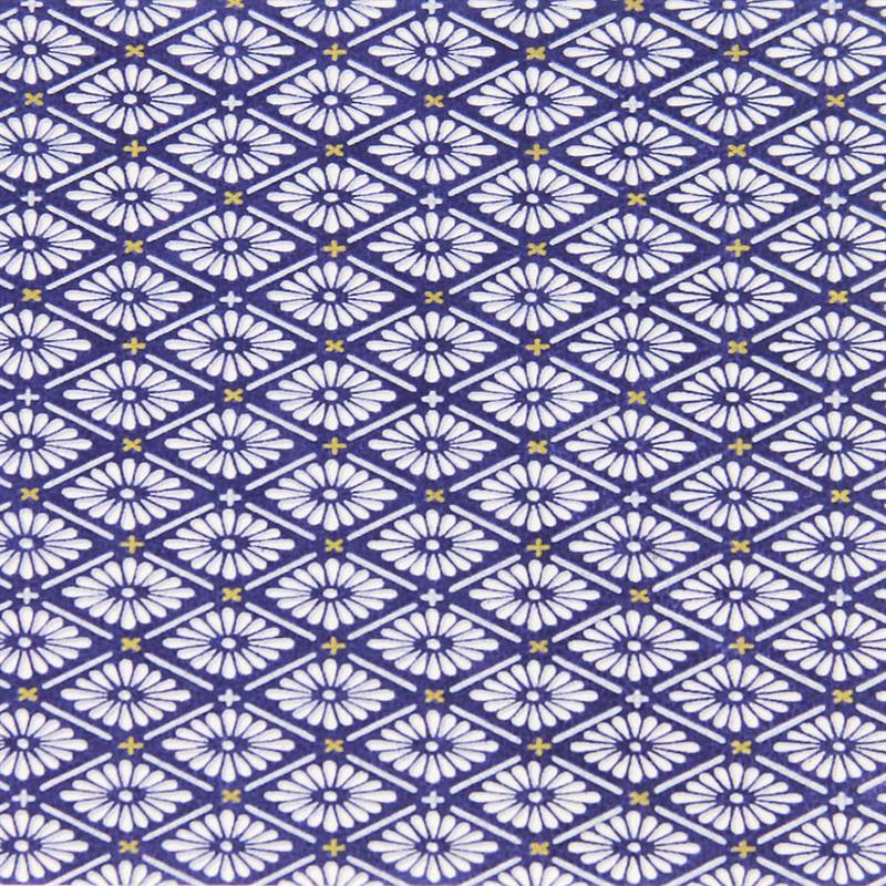 手染友禅紙(菊全判)1000×660 菊菱文様　紫