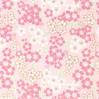 手染友禅紙(菊全判)1000×660 満開桜(小) ピンク