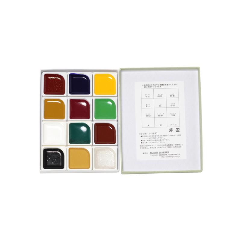 顔彩 箱入り12色セット