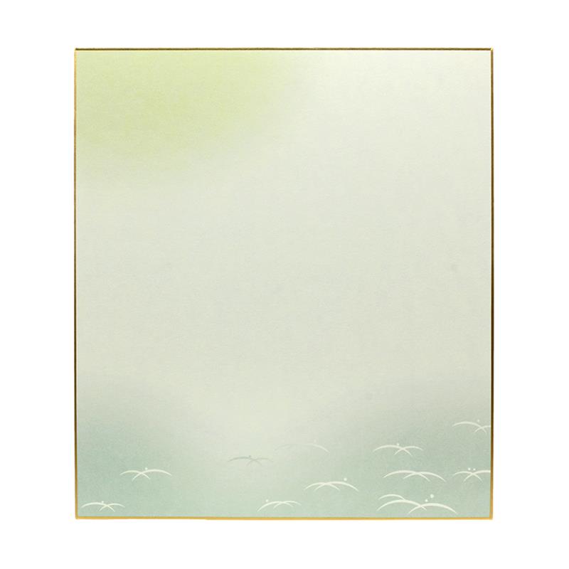 柄入り 大色紙 露芝2 （草・深緑）