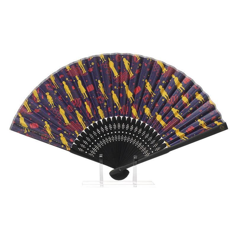 【アウトレット品】 有頂天家族　紙貼扇子　70型25間　　紺 【在庫限り】