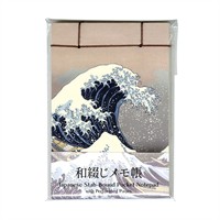 和綴メモ帳 葛飾北斎 富嶽三十六景　神奈川沖浪裏