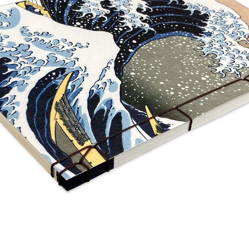 和綴ノート B6 葛飾北斎 富嶽三十六景 神奈川沖浪裏 | わがみ小路
