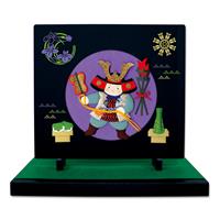 【アウトレット品】 押し絵 衝立飾り 子供大将 【在庫限り】